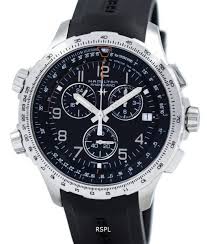 Hamilton Khaki Aviation X Vent Chronographe Quartz Gmt H77912335 Montre Homme Montre Chronographe Montre Hamilton