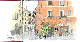 Quelques Petits Croquis Faits A Rome Camille Jourdy Croquis Urbain Rome Voyage Rome