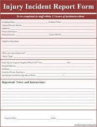 Incident Report Template Free Word Templates Incident Report Form Incident Report Employee Handbook Template