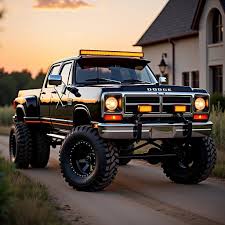Image result for Black 1982 Dodge Truck