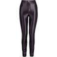High waisted black disco pants