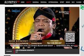 Channel kompas tv fokus pada konten berita dalam negri dan luar indonesia, namun kadang ada juga acara kompas tv stand up comedy, olah raga live dari bulu tangkis, sepak bola dan lain lain. Update Didi Kempot Konser Amal Dari Rumah Galang Donasi Rp 5 3 Miliar Halaman All Kompas Com