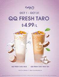 Coco Fresh Tea Juice Ontario Welcome Another 2 Special Drinks To Our Qq Drinks Family Qq Fresh Taro Milk Tea And Qq Fresh Taro Milk You Can Enjoy A Large