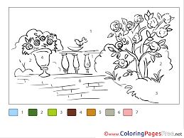 Color the pictures online or print them to color them with your paints or crayons. Blooming Garden Printable Coloring Pages Painting By Number