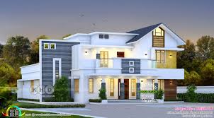 Showcase of kerala house plans, floor plans, furniture, interior design ideas. Mixed Roof Contemporary House Design Kerala Home Design And Floor Plans 8000 Houses