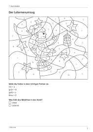Die druckbuchstaben und die schreibschrift. Grundschule Unterrichtsmaterial Deutsch Lesen Lernen Lese Ausmalbilder Laternenumzug