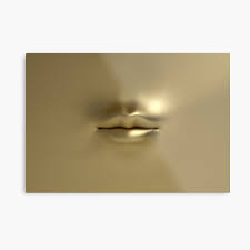 No additional work will be required. Gold 3d Lips Canvas Print By Oomphdesignprin Redbubble