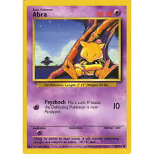 How to read a pokemon card. Abra 43 102 Common Pokemon Card Base Set