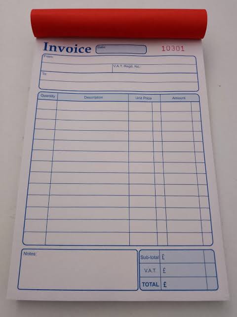 Invoice Book Carbonated (Foreign)