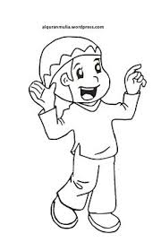 Gambar mewarnai islami anak tk dan sd terbaru 2020. Mewarnai Gambar Muslim