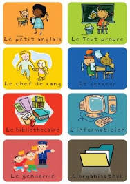 Metiers Responsabilites Dans La Classe Enfin Des Choses En Francais Youpie Classe Ce2 Bureau Des Eleves Classe Enfant