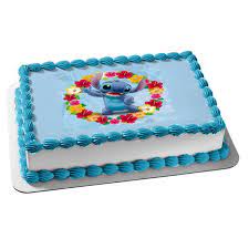 Maybe you would like to learn more about one of these? Stitch With Flowers From Lilo And Stitch Edible Cake Topper Image Abpid51026 Walmart Com Walmart Com