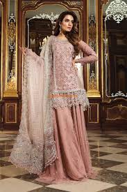 Maria B Glittery Pink Bd 1506 Net Master Replica In 2020 Pakistani Outfits Party Wear Dresses Pakistani Fashion