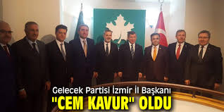 Gelecek partisi'in i̇zmir i̇l yönetiminde yer alacak isimler partinin genel merkezinden onay aldı. Gelecek Partisi Izmir Il Baskani Cem Kavur