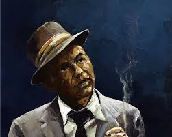 paintings by Victor Bauer: FRANK SINATRA PAINTING