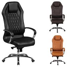 Design und verarbeitungsqualität vom feinst. Finebuy Burostuhl Monty Echt Leder Schreibtischstuhl Xxl Polsterung Design Chefsessel Hohe Ruckenlehne Mit Kopfstutze Drehstuhl Drehsessel Hohenverstellbar Wippfunktion Hartbodenrollen Kaufen Bei Skyport Gmbh