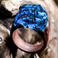 My Secret Wood S Out Of This World Resin And Wood Rings The Beading Gem S Journal Secret Wood Rings Wooden Rings Wood Rings