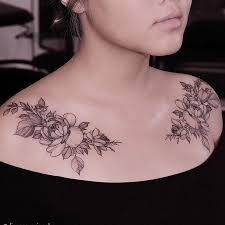 Tattoos Both On Shoulder Blades Roses Front Shoulder Tattoos Shoulder Tattoo Quotes Shoulder Tattoos For Women