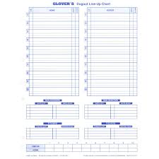 Dugout Line Up Chart Insert 30 Charts Sports Advantage