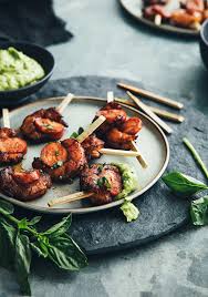 Crevettes Chorizo Guacamole Aux Herbes Trois Fois Par Jour Recipe Chorizo Appetizer Chorizo Appetizer Recipes