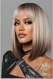 Synthetic Brown Blonde Wig