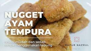 Resep olahan putih telur : Nugget Ayam Tempura Mudah Dan Sedap Youtube