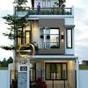Desain rumah mewah style modern tropis ibu tina dengan lebar 30.7m dan panjang 55.5m. 3
