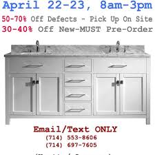 Add style and functionality to your bathroom with a bathroom vanity. Bathroom Vanity Cabinet Sale Clearance Overstock Singles Doubles In Garden Grove California For 2021
