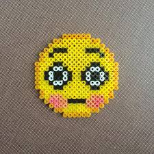 Emoticon Hama Beads By Dearrobin Perler Bead Emoji Perler Bead Art Hama Beads Patterns