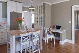 design a functional office in your kitchen
