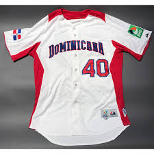 Giancarlos stanton usa 2017 world baseball classics official white youth replica jersey. 2013 World Baseball Classic Jersey Dominican Republic Home Jersey Kelvin Herrera 40 Mlb Auctions