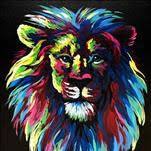 BLACKLIGHT! Colorful Lion