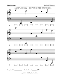 All note naming and note identification worksheets use guide notes, patterns, and careful, logical, meaningful sequencing of note learning and practice. Read And Play Sheet Music Faster With Note Reading Exercises From Notebusters