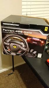The connector was a round connector with a pin in the center, clearly not xbox one compatible. Xbox 360 And Xbox One Compatibility Thrustmaster Ferrari 458 Italia Xbox 360 Xbox Discussion Insidesimracing Forums