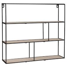 Nordik Rangement Mural En Metal Noir Rangement Mural Mobilier De Salon Idees Etageres