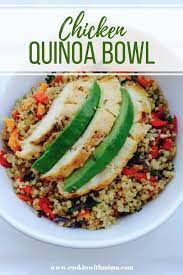 Chicken Quinoa Bowl Chicken Recipes Quinoa Recipes Healthy Recipes Cookin With Mima Chickenquin Quinoa Recipes Healthy Quinoa Healthy Quinoa Recipes