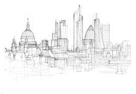 London Skyline Sketch London Sketch Skyline Drawing London Skyline Sketch collection of capitals, london illustration. pinterest