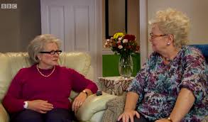 The pair met while living at the st monica trust retirement village in bristol eight years ago. French Saunders Gogglebox Parody Giles Mary Marina