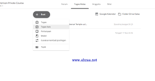 Tutorial Google Classroom Cara Mudah Membuat Tugas Kuis Untuk Siswa Ahzaa Net