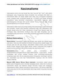 Rangkuman nasionalisme salah satu materi pokok twk yang diujikan dalam skd adalah nasionalisme. Ringkasan Materi Twk Cpns 2020 Nasionalisme