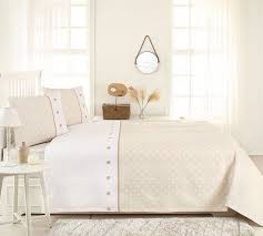 Ozdilek Cift Kisilik Pike Takimi Polka Bej Goruntuler Ile Ev Dekoru Bej Carsaflar