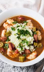 Shrimp Andouille And Okra Gumbo Okra Gumbo Food Recipes Creole Recipes