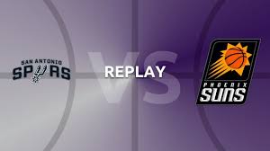In a early afternoon game, the suns are fighting to get the #1 seed and the spurs are looking to get some rest. Nba Replay San Antonio Spurs V Phoenix Suns Nitv