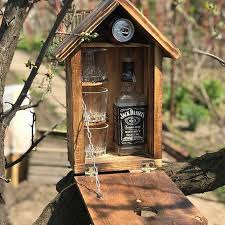 Wooden Nesting Box Bird House Mini Bar Garden Handmade New Man Etsy In 2020 Man Cave Gifts Mini Bar Bird House