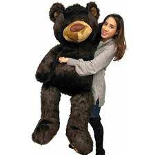Big Plush American Made Giant 5ft Teddy Bear 5 Feet Tall 60 Inches 152 Cm Dark Brown Color Soft Big Teddybear 5 Foot Bear Made In Th Big Plush Teddy Bear Teddy