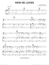 Within minutes you can be playing any song and know how to play all of the piano chords. Band How He Loves Sheet Music For Voice Piano Or Guitar Pdf
