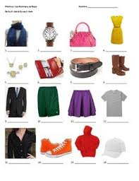 Spanish Clothing And Colors Practice Spanish Clothing Clothes Color