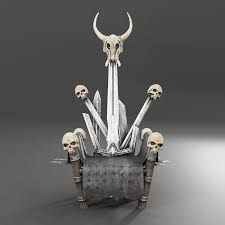 Fantasy Throne With Skulls 3d Model 3d Model Skull Model