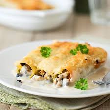Cannellonis Au Poulet Et Champignons Recette De Cannelloni Recette Canneloni Recette