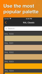 Ral Color Palette 3d Chart Reference Productivity Iphone